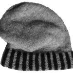 Mütze Klassik Streifen mit doppeltem Rand natur