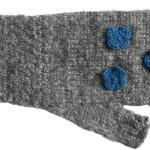Pulswärmer Strickmuster/Blumendesign