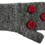 Pulswärmer Strickmuster/Blumendesign