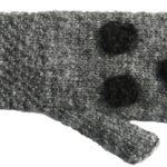Pulswärmer Strickmuster/Blumendesign