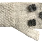 Pulswärmer Strickmuster/Blumendesign